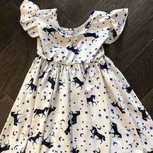 12/24 month Dot Dot Smile Flutter - Navy Unicorns